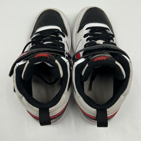 NIKE COURT BOROUGH MID 2 ll YOUTH SIZE 4Y WHICH IS WOMEN SIZE 5.5 BLACK RED - Picture 4 of 11
